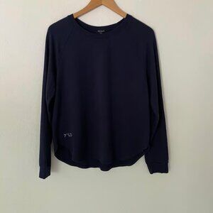 TWO BLIND BROTHERS Long Sleeve Raglan Tee Navy Blue Women's Size Large
